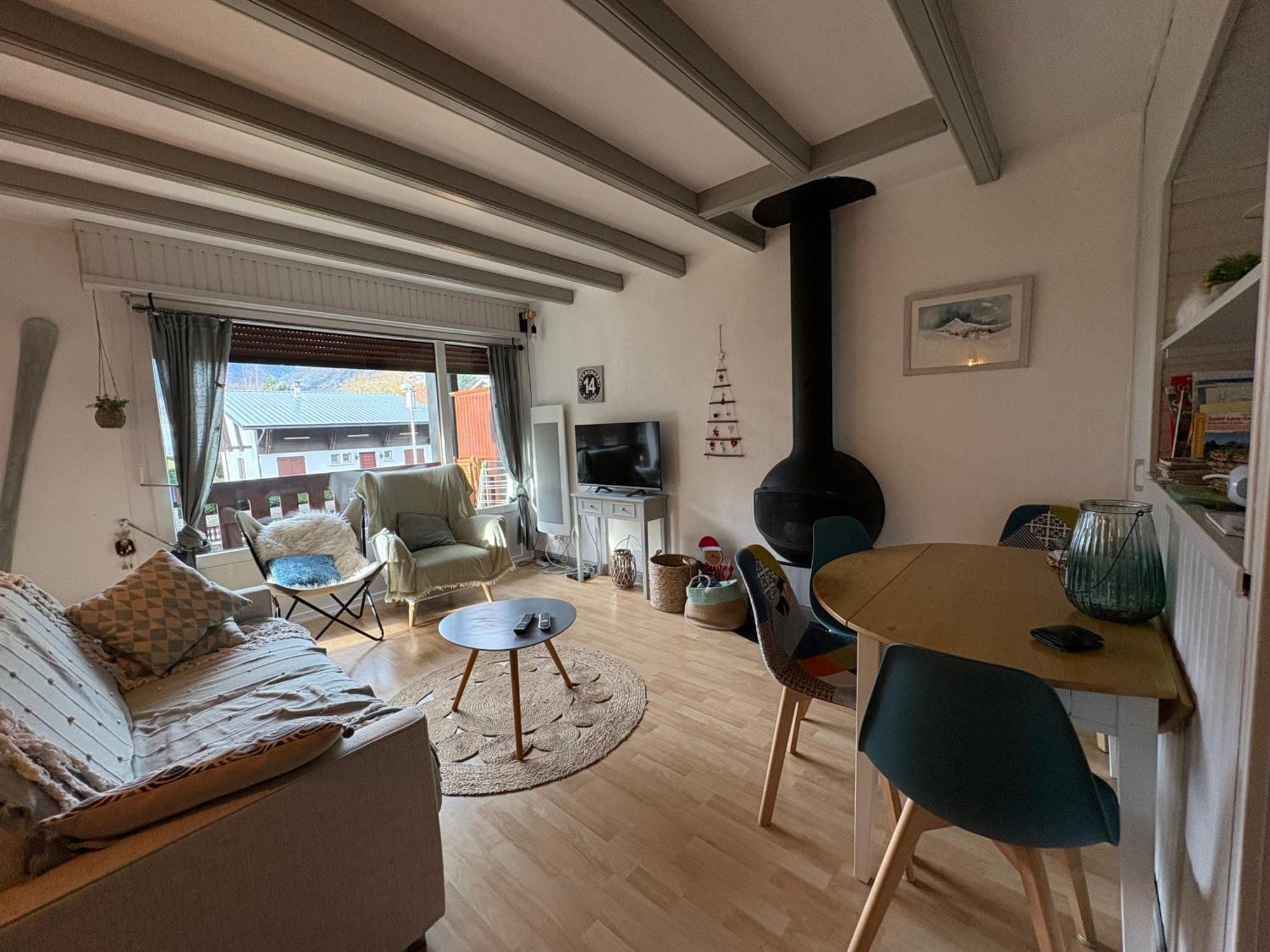 T2 Centre Village - Proximite Telecabine - Vue Montagne Plein Sud - Terrasse Couverte - Balcon - Chambre 1 Lit Double En 160 - Salon 1 Canape Convertible En 140 - Cuisine Separee سانت لاري سولون المظهر الخارجي الصورة